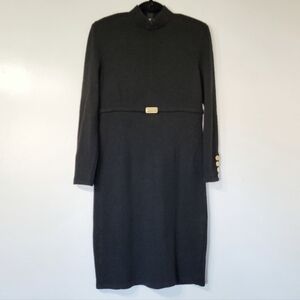 Vintage Don Sayres for Wellmore Saks Fifth Avenue Wool Blend Fitted Dress size 8